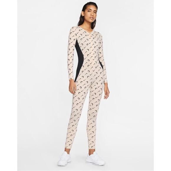 Nike x Marine Serre Moon and Swoosh Graphic Reflective Jumpsuit